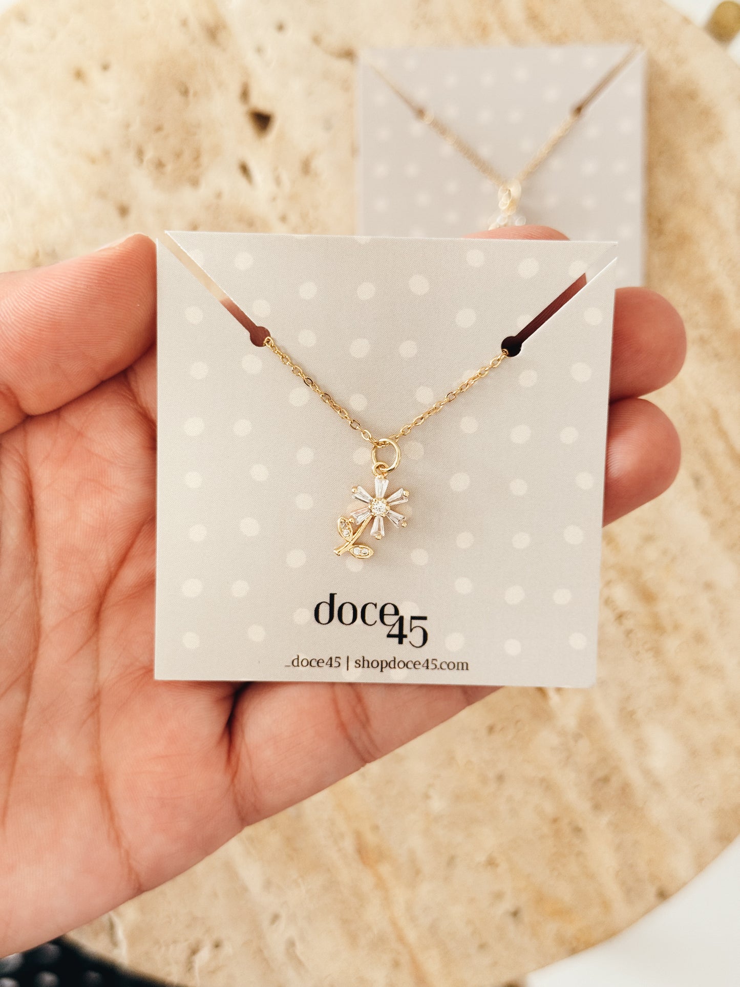 Daisy Zirconia Necklace