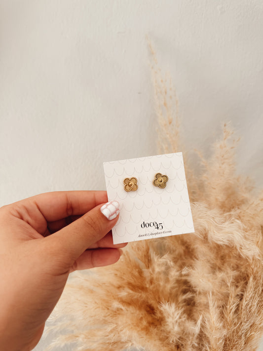 Clover Gold Studs