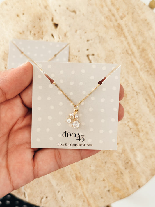 Cherry Zircon Necklace