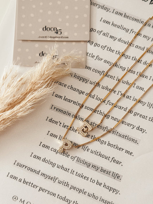 Initial Pavé Necklace